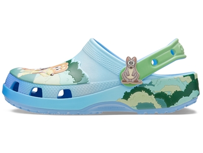 Crocs Classic Clog sandal pink glitter with adjustable strap