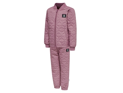 Lil' Atelier transitional jacket shitake with checks and teddy collar