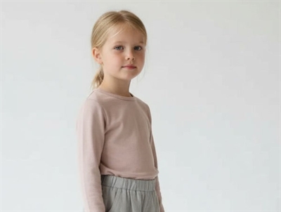 Wheat dry rose t-shirt Alfie merino wool