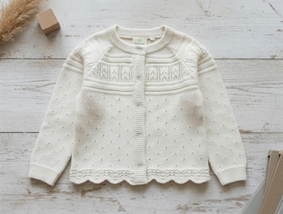 En Fant eggnog knit cardigan