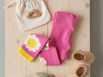 Mini Rodini leggings pink flower
