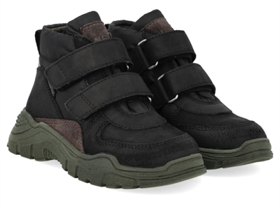 Angulus black/asphalt sneaker with TEX
