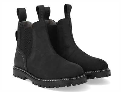 Angulus black glitter bootie with elastic