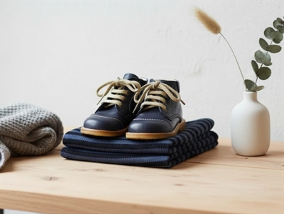 Angulus toddler shoes navy with laces