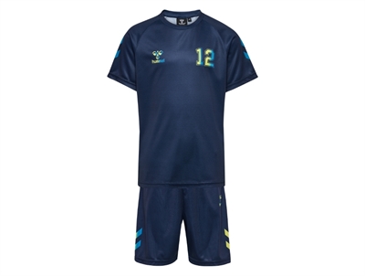 Lil' Atelier transitional jacket shitake with checks and teddy collar