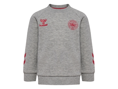 Hummel t-shirt grey melange with sportswear logo