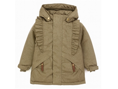 En Fant chocolate chip glitter winter jacket