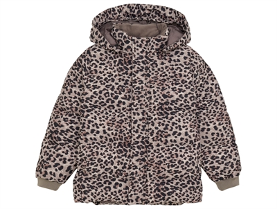 En Fant winter jacket pine bark with leopard print