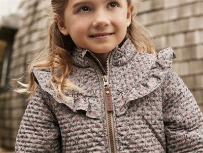 En Fant thermo set fungi with flower print and ruffles