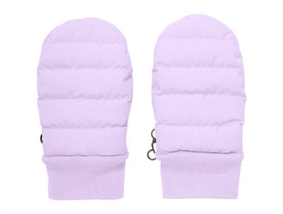 En Fant mittens lavender with rib edge