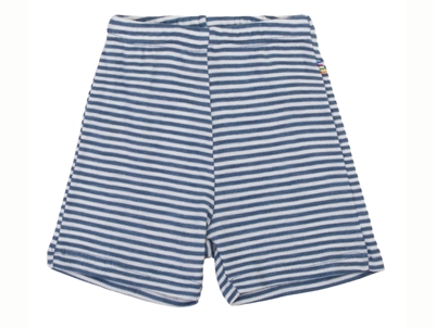 Joha blue striped wool/silk shorts