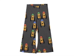 Mini Rodini grey bloodhound flared pants