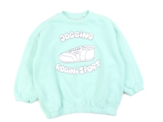 Mini Rodini green sport jogging sweatshirt