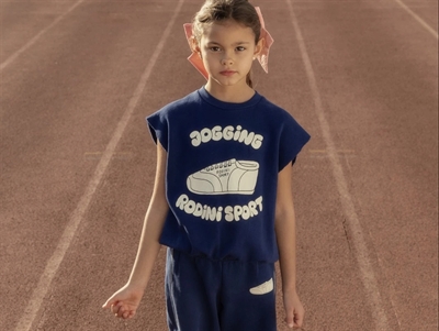 Mini Rodini blue jogging sweat tank