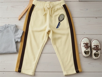 Mini Rodini yellow tennis terry pants