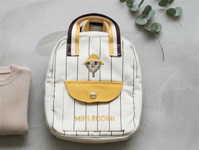Mini Rodini offwhite owl emblem mini backpack