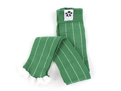 Mini Rodini green pinstriped lace tights