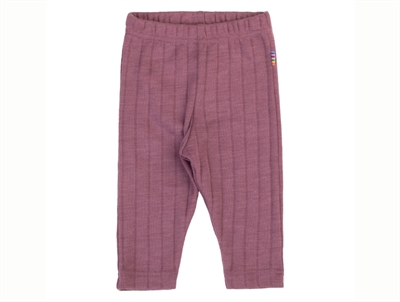 Joha heather wool/silk leggings with elasticated waist