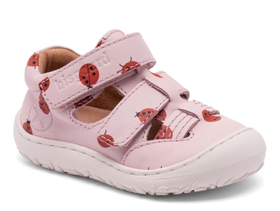 Bisgaard Hana sandal pink with ladybugs  