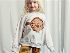 Mini Rodini grey melange flounder sweatshirt