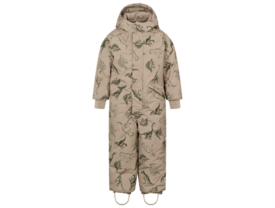 MarMar Ollie snowsuit dinosaurs with elastic suspenders