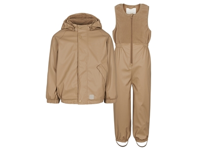 MarMar Obo rain set sepia brown with fleece lining