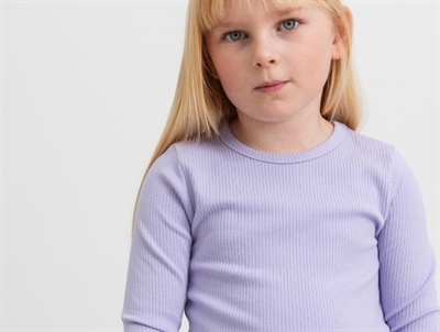 MarMar long sleeve t-shirt soft lavender in rib modal