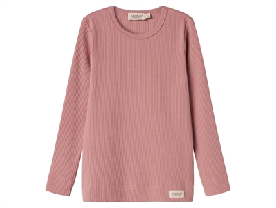 MarMar long sleeve t-shirt rose parfait in rib modal