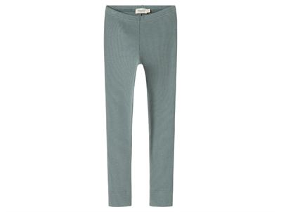 MarMar leggings dusty green with elastic waistband in rib modal