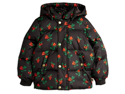 Mini Rodini pink winter flowers city puffer winter jacket
