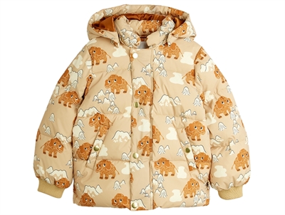 Mini Rodini pink winter flowers city puffer winter jacket