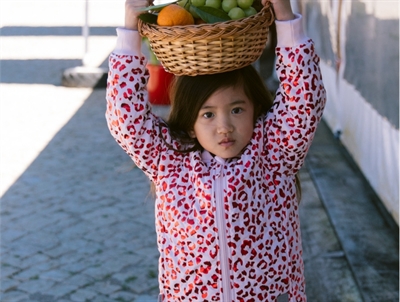 MarMar Orry thermal jacket beige with kiss embroidery