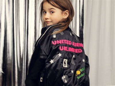 Mini Rodini transition jacket baseball pigeons yellow