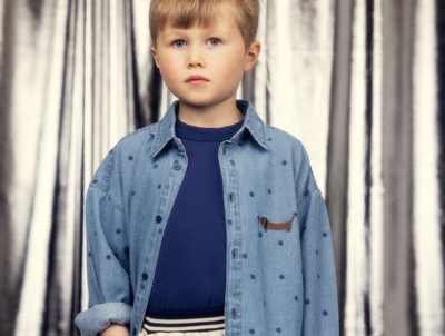 Mini Rodini transition jacket baseball pigeons yellow