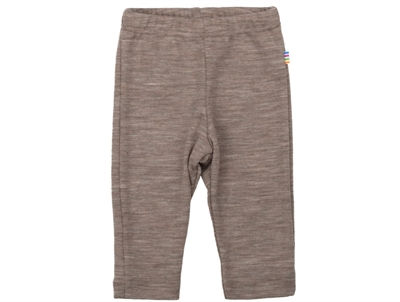 Joha leggings merino wool/silk beige melange with elastic waist