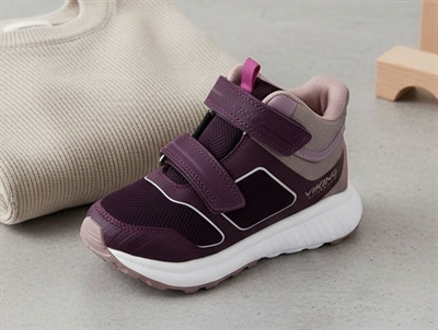 Viking aubergine/dusty pink sneaker Aery mid with TEX