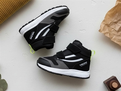 Viking black/lime sneaker Century mid with TEX