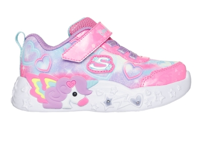 Skechers sneakers lavender multicolor with unicorn and lights