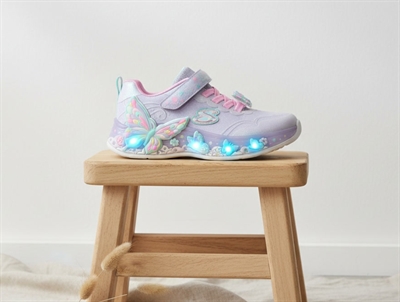 Skechers sneakers blue with mermaid and lights