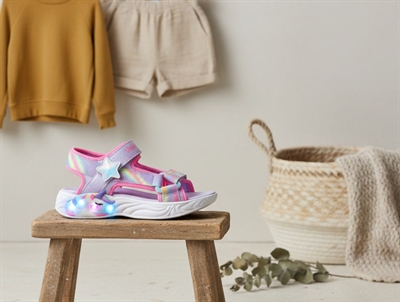 Skechers sandal dreamy with unicorn, glitter and lights  