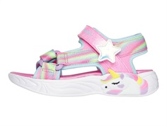 Skechers sandal pink dreamy with unicorn, glitter and lights  