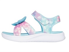 Skechers sandal turquoise with butterfly, glitter and lights  