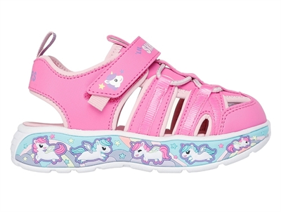 Skechers sandal dreamy with unicorn, glitter and lights  