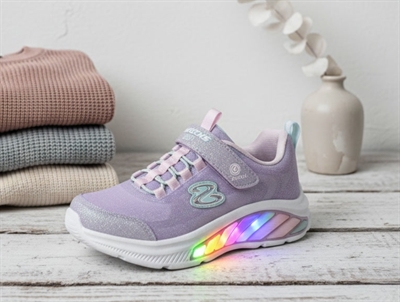Skechers sneakers blue with mermaid and lights