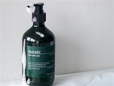 Meraki green harvest moon hair & body wash 490ml