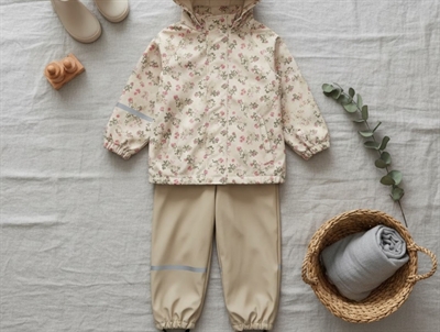 CeLaVi rainwear beige with flowers
