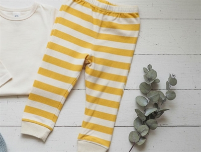 CeLaVi leggings mineral yellow stripes viscose/merinowool