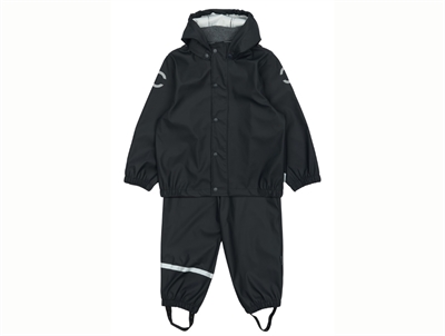 Mikk-line rain set dark navy with suspenders