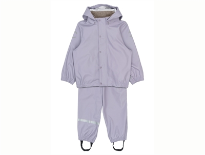 Mikk-line rain set lavender gray with suspenders