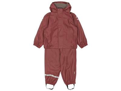 Mikk-Line rainwear apple butter with fleece lining